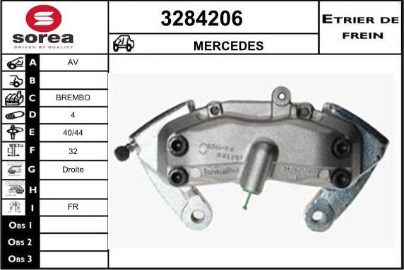 Sera 3284206 - Тормозной суппорт autodnr.net