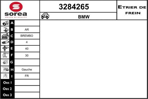 Sera 3284265 - Гальмівний супорт autocars.com.ua