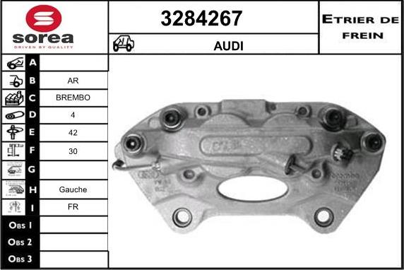 Sera 3284267 - Гальмівний супорт autocars.com.ua