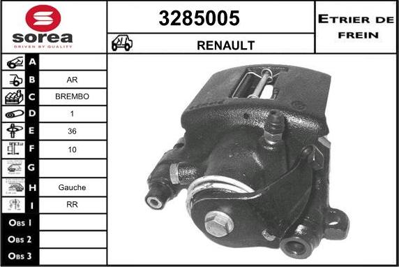 Sera 3285005 - Тормозной суппорт autodnr.net