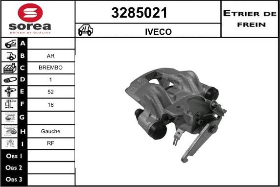 Sera 3285021 - Гальмівний супорт autocars.com.ua