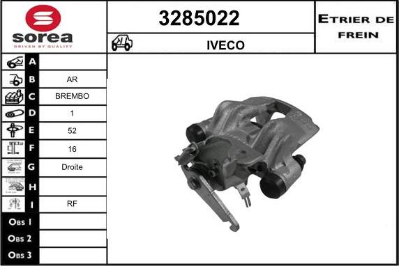 Sera 3285022 - Гальмівний супорт autocars.com.ua