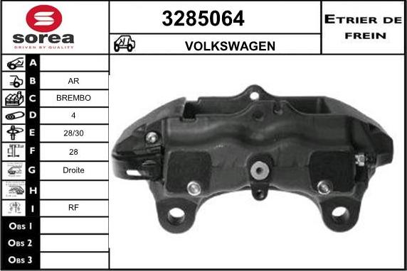 Sera 3285064 - Тормозной суппорт autodnr.net