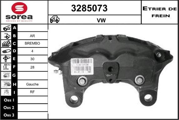 Sera 3285073 - Гальмівний супорт autocars.com.ua