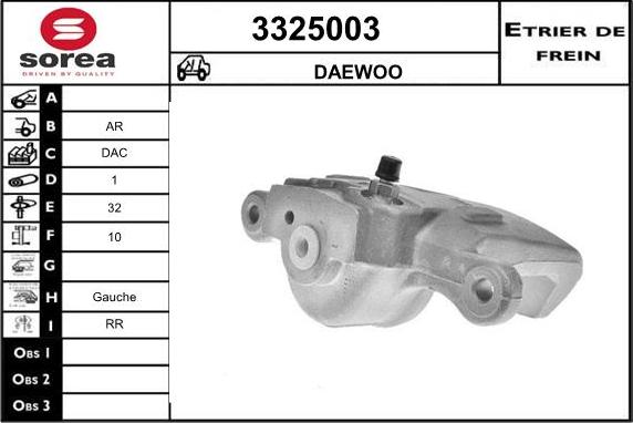 Sera 3325003 - Тормозной суппорт autodnr.net