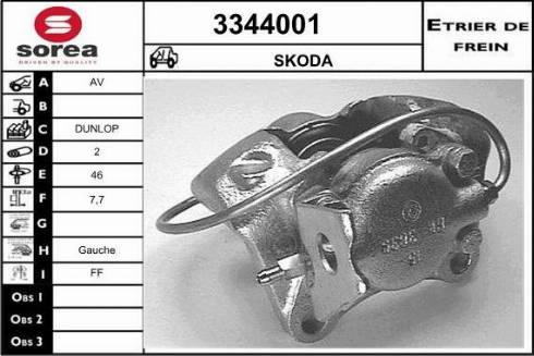 Sera 3344001 - Тормозной суппорт autodnr.net