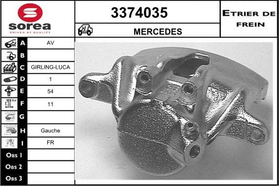 Sera 3374035 - Тормозной суппорт autodnr.net