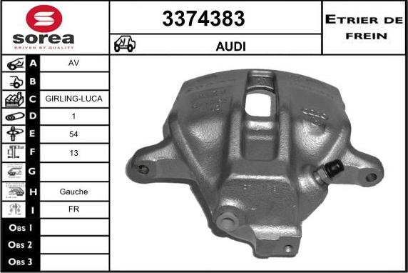 Sera 3374383 - Тормозной суппорт autodnr.net