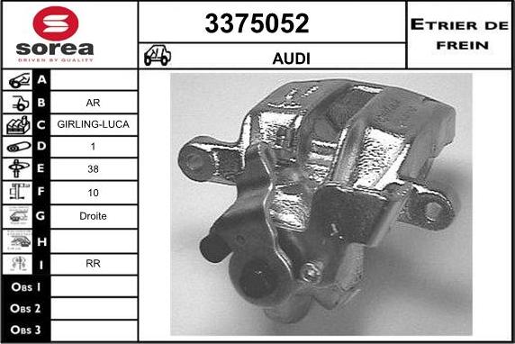 Sera 3375052 - Тормозной суппорт autodnr.net