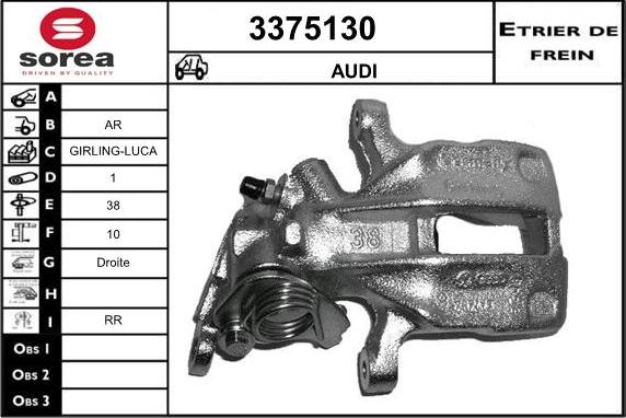 Sera 3375130 - Тормозной суппорт autodnr.net