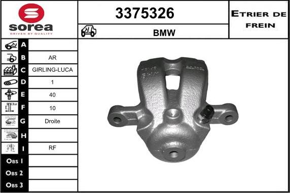 Sera 3375326 - Гальмівний супорт autocars.com.ua