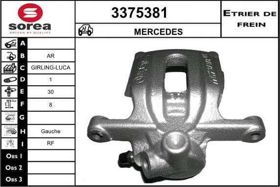 Sera 3375381 - Тормозной суппорт autodnr.net