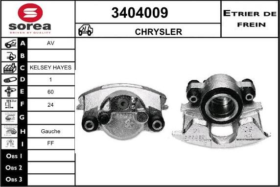 Sera 3404009 - Тормозной суппорт autodnr.net