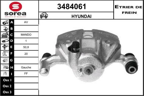 Sera 3484061 - Гальмівний супорт autocars.com.ua