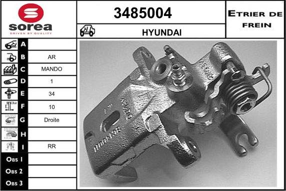 Sera 3485004 - Гальмівний супорт autocars.com.ua