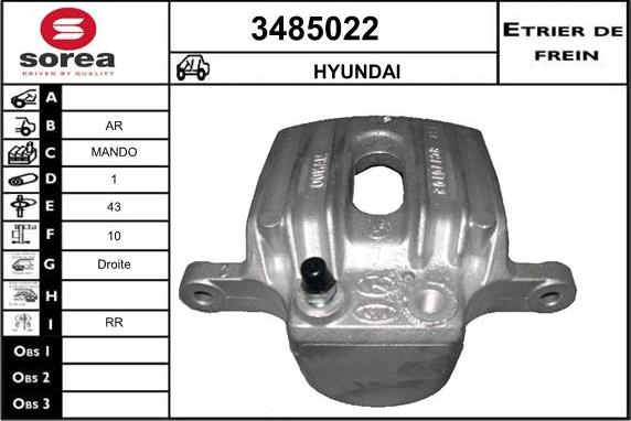 Sera 3485022 - Тормозной суппорт autodnr.net