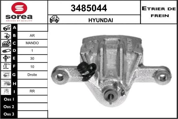 Sera 3485044 - Тормозной суппорт autodnr.net