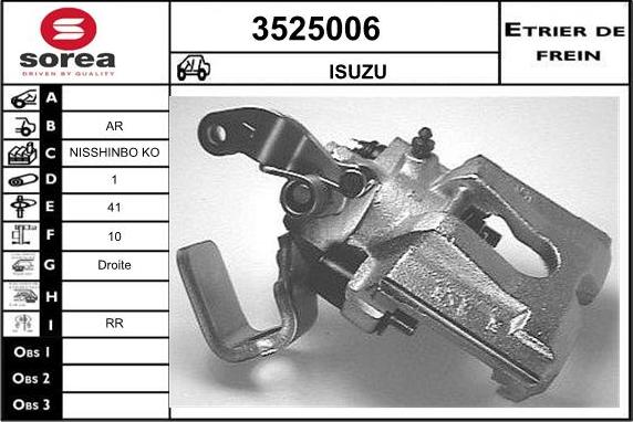 Sera 3525006 - Гальмівний супорт autocars.com.ua