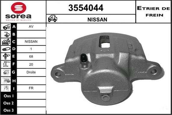 Sera 3554044 - Тормозной суппорт autodnr.net