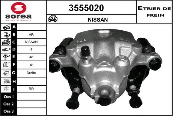 Sera 3555020 - Тормозной суппорт autodnr.net