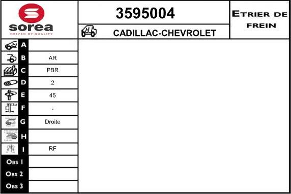 Sera 3595004 - Гальмівний супорт autocars.com.ua