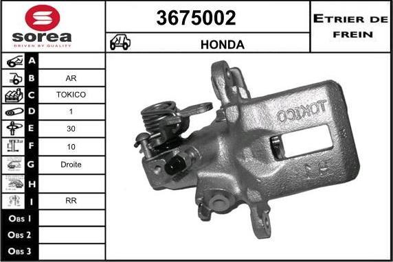 Sera 3675002 - Тормозной суппорт autodnr.net