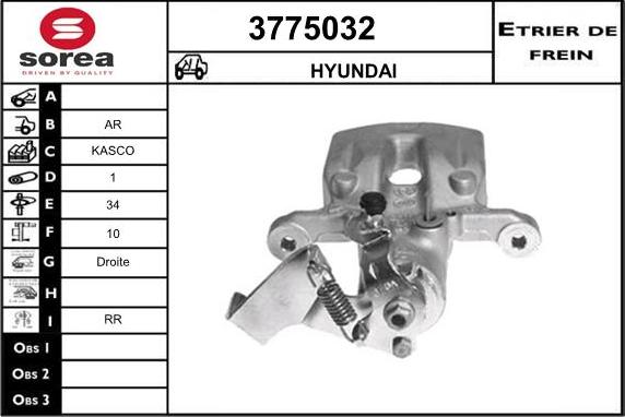 Sera 3775032 - Тормозной суппорт autodnr.net