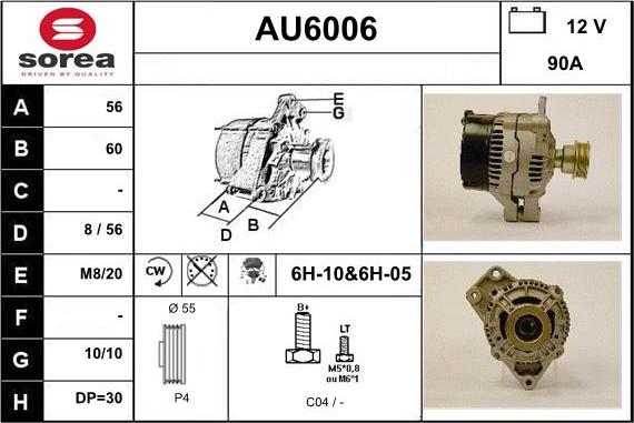 Sera AU6006 - Генератор autocars.com.ua