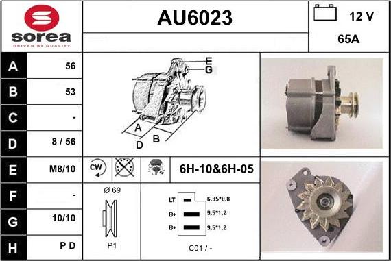 Sera AU6023 - Генератор autocars.com.ua