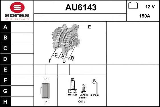 Sera AU6143 - Генератор autocars.com.ua