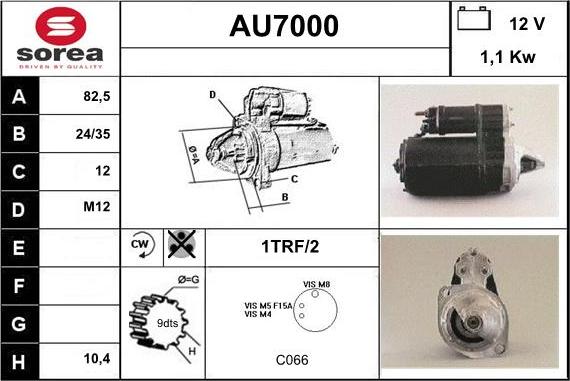 Sera AU7000 - Стартер autodnr.net