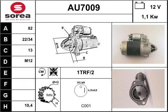 Sera AU7009 - Стартер autodnr.net