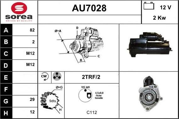 Sera AU7028 - Стартер autocars.com.ua