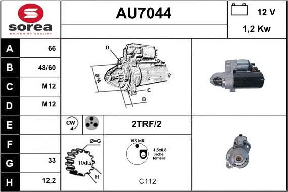 Sera AU7044 - Стартер autodnr.net