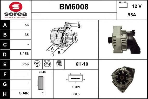 Sera BM6008 - Генератор autocars.com.ua