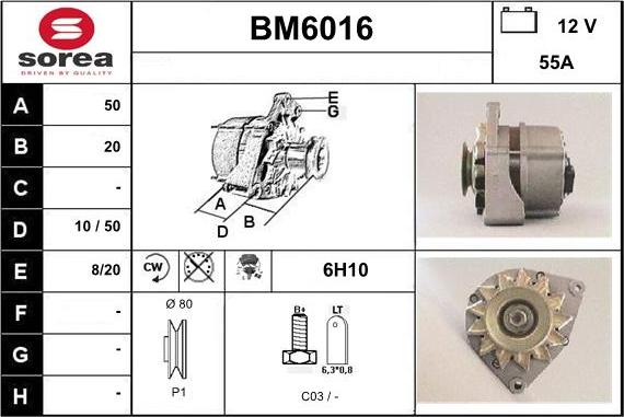 Sera BM6016 - Генератор autocars.com.ua