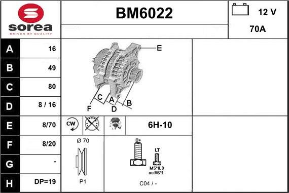 Sera BM6022 - Генератор autocars.com.ua