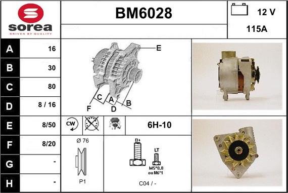 Sera BM6028 - Генератор autocars.com.ua