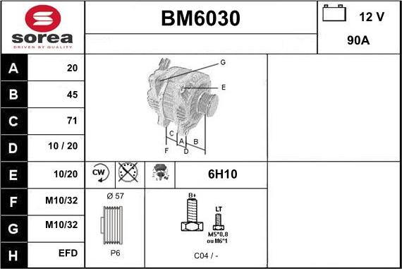 Sera BM6030 - Генератор autocars.com.ua