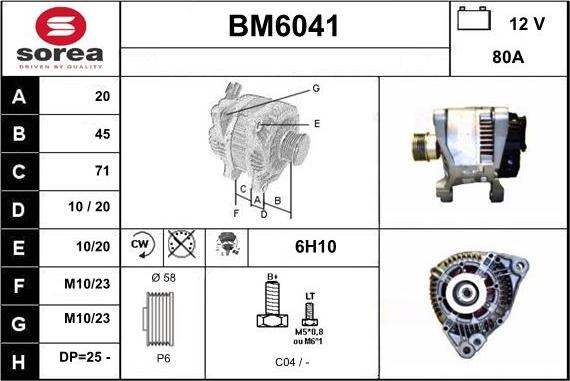 Sera BM6041 - Генератор autocars.com.ua