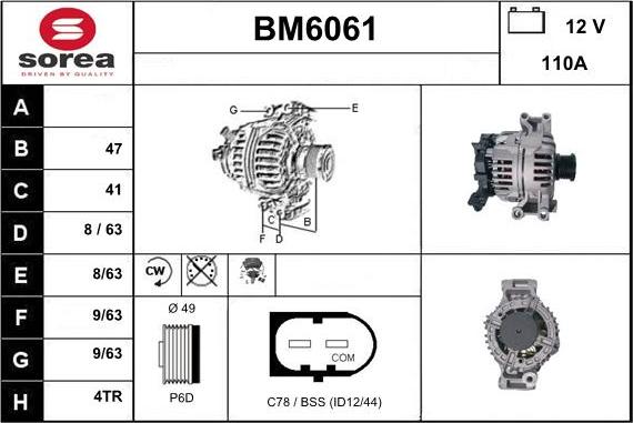 Sera BM6061 - Генератор autocars.com.ua