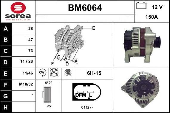 Sera BM6064 - Генератор autocars.com.ua