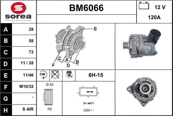 Sera BM6066 - Генератор autocars.com.ua