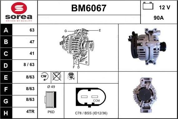 Sera BM6067 - Генератор autocars.com.ua