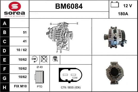 Sera BM6084 - Генератор autocars.com.ua