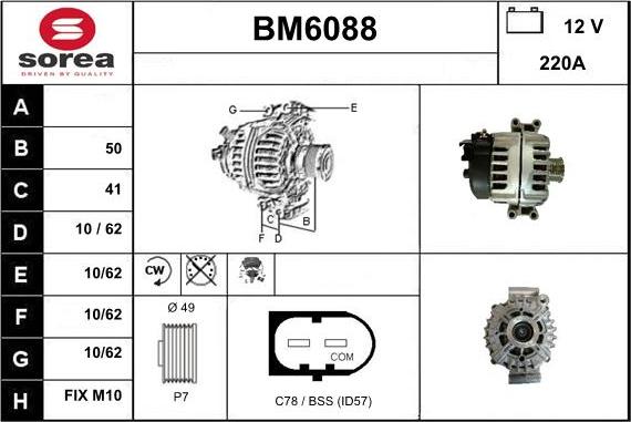 Sera BM6088 - Генератор autocars.com.ua