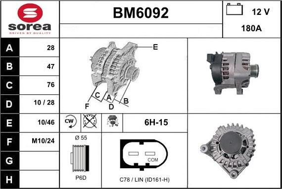 Sera BM6092 - Генератор autocars.com.ua