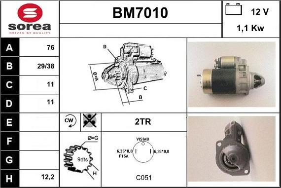 Sera BM7010 - Стартер autodnr.net