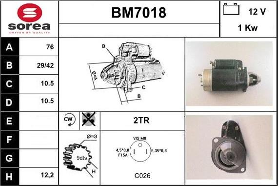 Sera BM7018 - Стартер autodnr.net