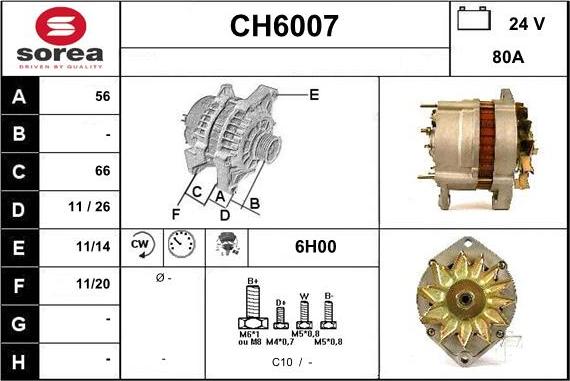 Sera CH6007 - Генератор autocars.com.ua